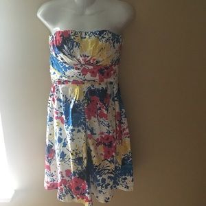 Donna RICO strapless Dress 8 Wedding Floral